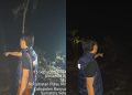 Polsek Pulau Rimau Bersama Brimob dan BPBD Padamkan Hotspot di Desa Mukut
