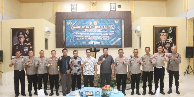 Akpol Lemdiklat Polri Gelar Penelitian Perwira Lulusan Akpol di Polres Banyuasin