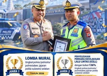 Satlantas Polres Wajo Sabet Dua Prestasi di HUT Lalu Lintas Bhayangkara ke-71