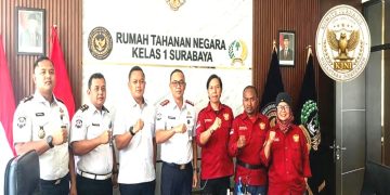Ketua DPW KJNI Jatim Audiensi ke Rutan Kelas I Surabaya, Kaligis: Kemitraan Harus Dibangun dengan Komunikasi dan Profesionalisme