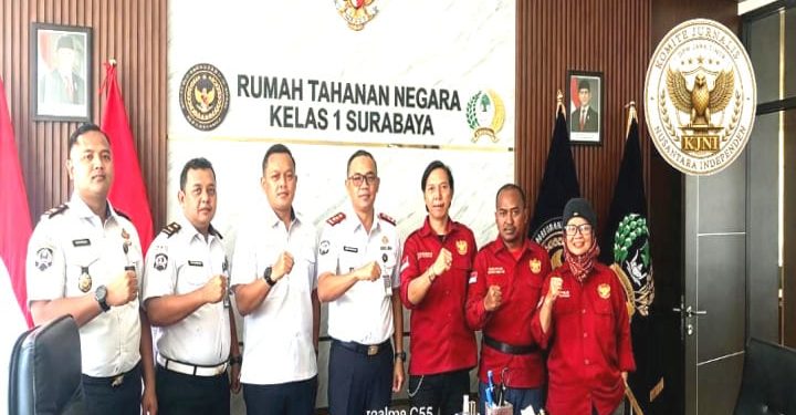 Ketua DPW KJNI Jatim Audiensi ke Rutan Kelas I Surabaya, Kaligis: Kemitraan Harus Dibangun dengan Komunikasi dan Profesionalisme