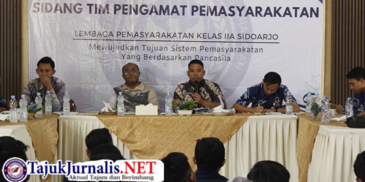 Lapas Sidoarjo Gelar Sidang TPP, Bahas Hak Integrasi, Tamping, dan Register F, Sidang TPP Diikuti 100 Warga Binaan dan Dihadiri Perwakilan Ditjenpas Jatim serta Bapas Kelas I Surabaya